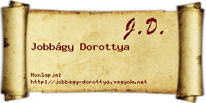 Jobbágy Dorottya névjegykártya