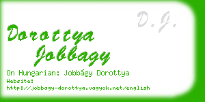 dorottya jobbagy business card